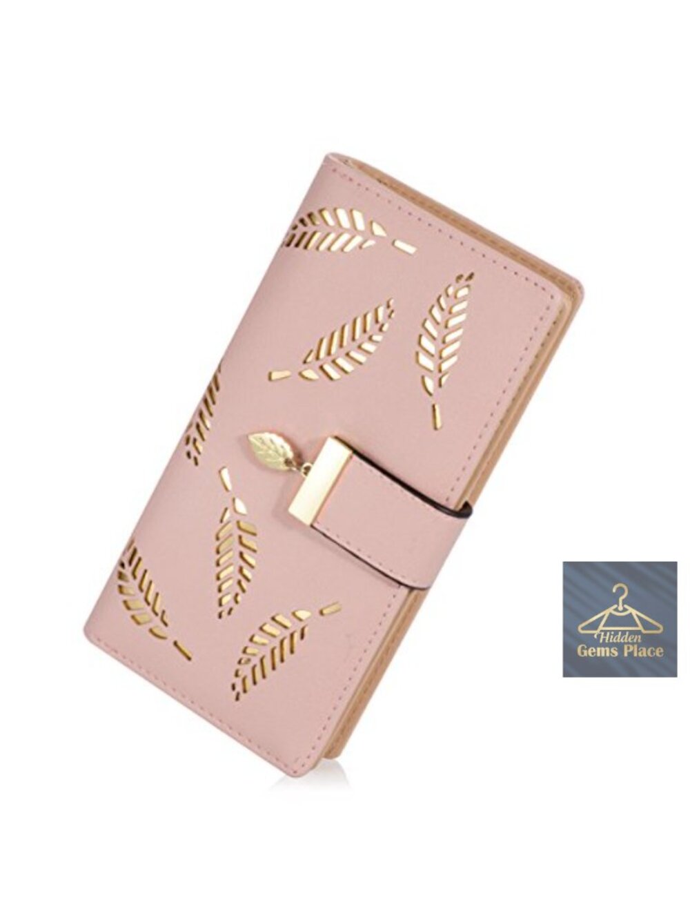 Women's Bifold Wallet PU Leather Card Holder Zip Clutch Purse